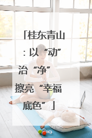 桂东青山：以“动”治“净” 擦亮“幸福底色”