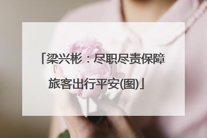 梁兴彬：尽职尽责保障旅客出行平安(图)