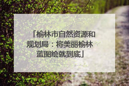 榆林市自然资源和规划局：将美丽榆林蓝图绘就到底