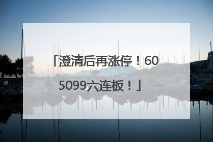 澄清后再涨停！605099六连板！