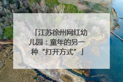江苏徐州网红幼儿园：童年的另一种“打开方式”