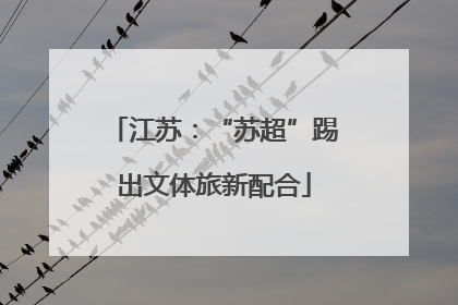江苏：“苏超”踢出文体旅新配合