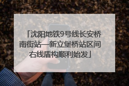 沈阳地铁9号线长安桥南街站—新立堡桥站区间右线盾构顺利始发