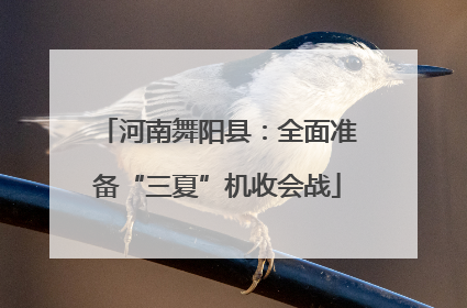 河南舞阳县：全面准备“三夏”机收会战