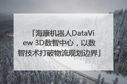 海康机器人DataView 3D数智中心，以数智技术打破物流规划边界