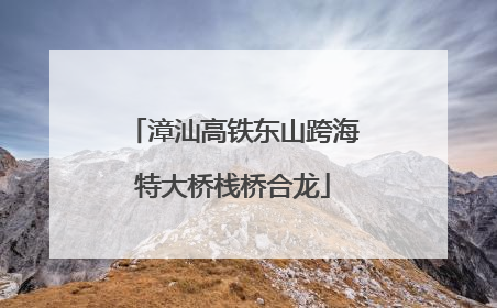 漳汕高铁东山跨海特大桥栈桥合龙