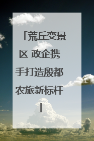 荒丘变景区 政企携手打造殷都农旅新标杆