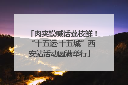 肉夹馍喊话荔枝鲜！“十五运·十五城”西安站活动圆满举行