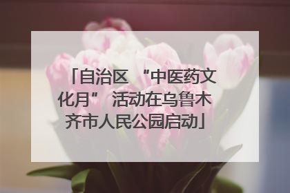 自治区 “中医药文化月” 活动在乌鲁木齐市人民公园启动