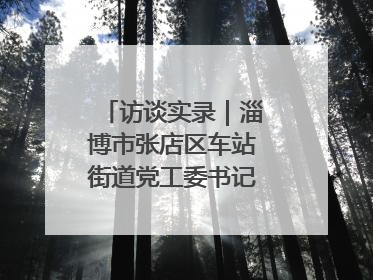 访谈实录｜淄博市张店区车站街道党工委书记王晓东专访