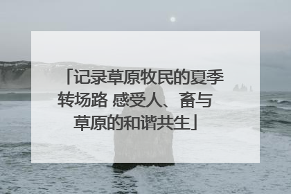 记录草原牧民的夏季转场路 感受人、畜与草原的和谐共生
