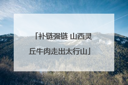 补链强链 山西灵丘牛肉走出太行山