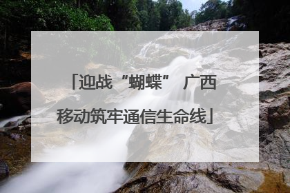 迎战“蝴蝶” 广西移动筑牢通信生命线