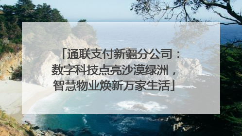 通联支付新疆分公司：数字科技点亮沙漠绿洲，智慧物业焕新万家生活