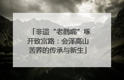非遗“老鹳嘴”啄开致富路：会泽高山苦荞的传承与新生