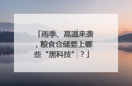 雨季、高温来袭，粮食仓储要上哪些“黑科技”？
