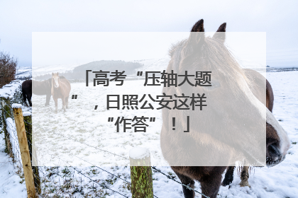 高考“压轴大题”，日照公安这样“作答”！