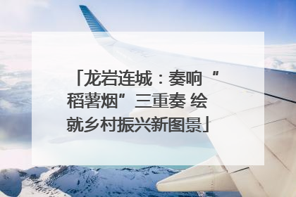 龙岩连城：奏响“稻薯烟”三重奏 绘就乡村振兴新图景