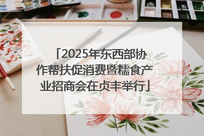 2025年东西部协作帮扶促消费暨糯食产业招商会在贞丰举行