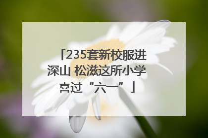 235套新校服进深山 松滋这所小学喜过“六一”